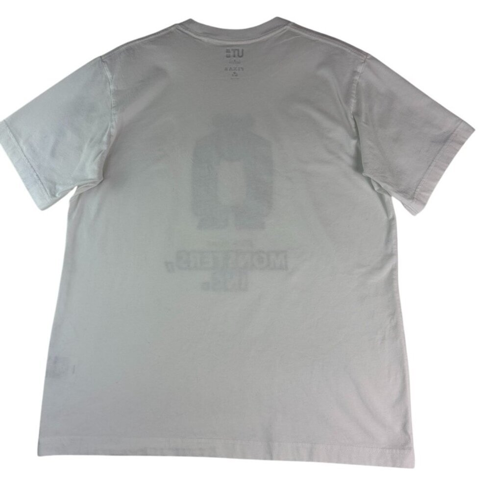Pixar Monsters Inc Graphic T-Shirt Women’s M White Short Sleeve Cotton Tee - Picture 2 of 8